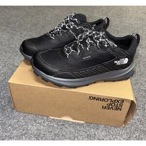 NEW The North Face Youth Fastpack Hiker Waterproof Shoes Black Size 6 NF0A5LXG